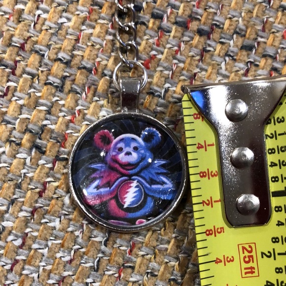 BUYITWHENFOUND Custom Grateful Dead Keychains PURPLE PINK SYF BEAR - Picture 2 of 9